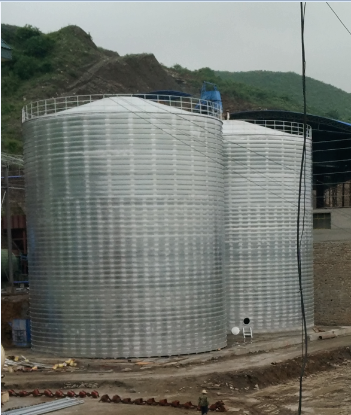 沧源粮食钢板仓的安装全过程不用热焊接